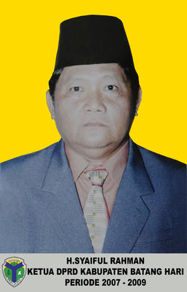 Foto Ketua DPRD Syaiful Rahman